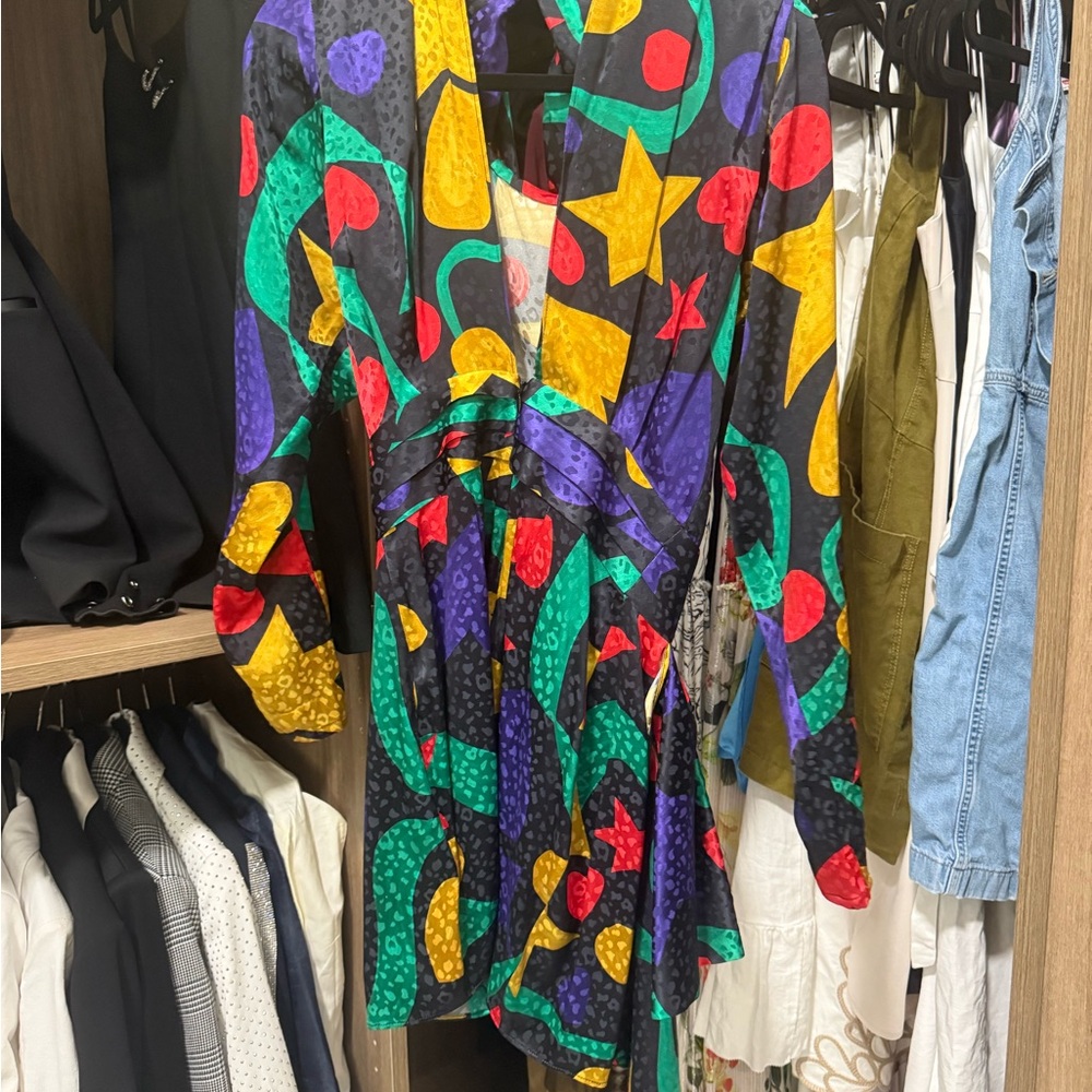 Ronny Kobo Collection Multicolor Patterned Dress - image 2